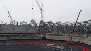 Dome design steel structure stadium building install