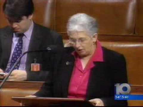 Congresswoman Virginia Foxx of North Carolina asks a simple question to Congresswoman Mary Jo Kilroy of Ohio. However simple, Congresswoman Kilroy struggles for answers.