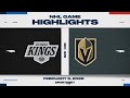 NHL Highlights | Kings vs. Golden Knights - February 5, 2026