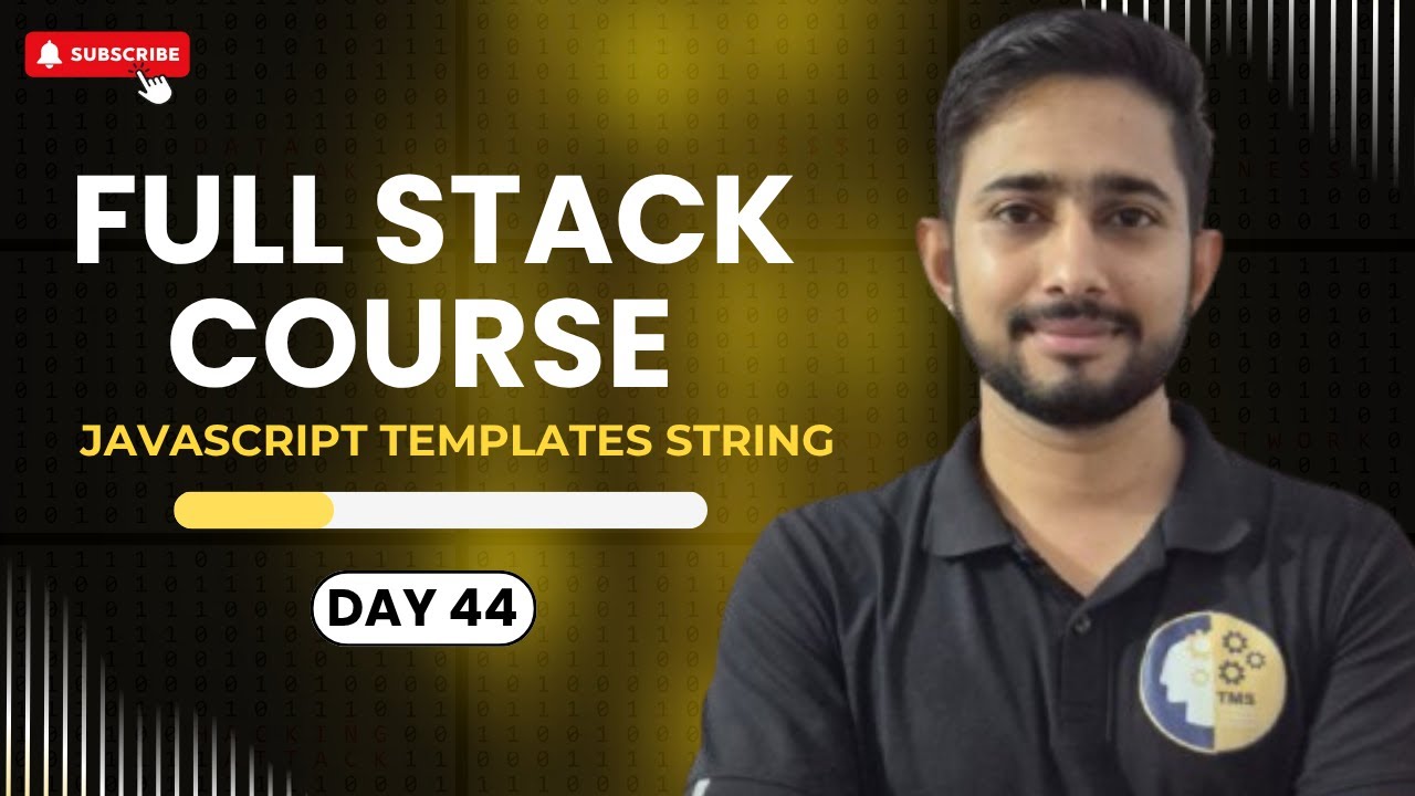 Day 44 JavaScript Tutorial | Templates String| Get HTML with JS - YouTube