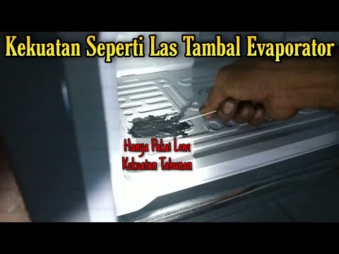 Cara mudah menghilangkan lem besi. 