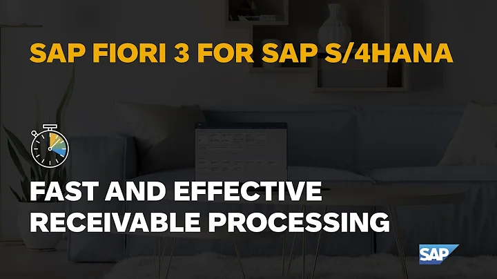Fast and Effective Receivables Processing (SAP Fiori UX for SAP S/4HANA)