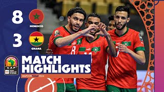 AFCON Futsal 2024 | Morocco 8-3 Ghana | Matchday 2