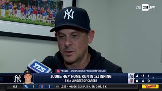 Aaron Boone discusses win over Twins