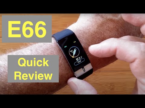 Bakeey E66 Continuous Temperature IP68 Waterproof ECG Charts Health Smartwatch: Quick Overview