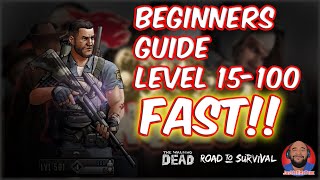TWD RTS: Beginners LEVELING Guide: Levels 15-100 FAST! The Walking Dead Road To Survival screenshot 2