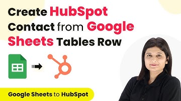 How to Create HubSpot Contact from New Google Sheets Tables Row