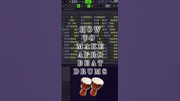 HOW TO MAKE AFROBEAT DRUMS IN FL 20 #afrobeats #afropop #drums #flstudio #producer #beats #howto