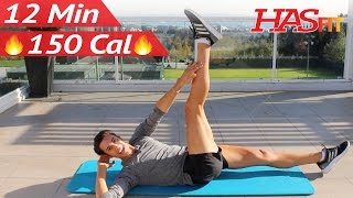12 Min Extreme Abs Workout w/ Zachary Fiorido’s Beauty and the Fit - Extreme Ab Workouts at Home