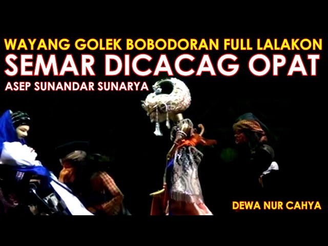 Puppet show Sundanese culture of West Java, Funny Full Story - Semar cut in four class=