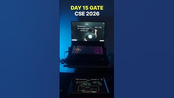 DAY 15 GATE CSE 2026 STUDY VLOG #iit #iisc #iitbombay #gatecse #gate2026 #gatecse2026 #iitjee #gate