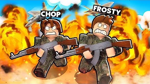FROSTY VS CHOP ARMY WAR NOOB VS PRO IN ROBLOX ARMY TYCOON