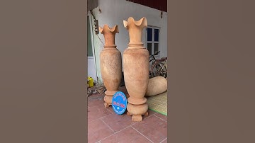 Cặp lục bình gỗ xà cừ trơn 1m60. Đẹp từ mộc.phun sơn hoàn thiện đẹp chỉ 11 triệu