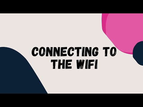 How to set up your wifi!