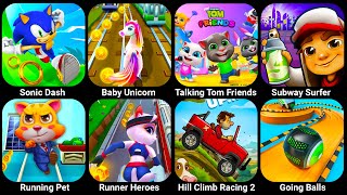 Sonic Boom, Hill Climb Racing, Monster Lab, Giant Wanted, Hit And Run, Unicorn Dash, Wacky Run...