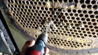 Retubing watercool condenser