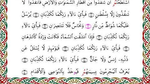 سورة الرحمن برواية ابن وردان عن أبي جعفر ــ الشيخ مفتاح السلطني