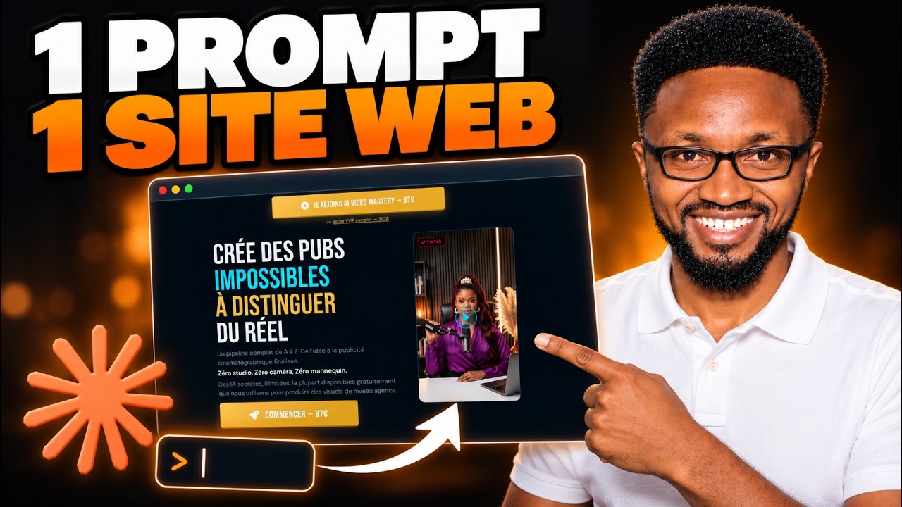 Claude Code crée un site web professionnel complet en 1 prompt — sans ...