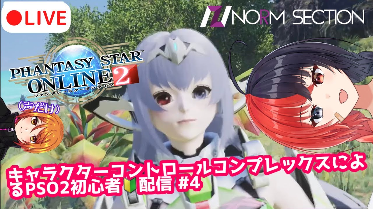 Pso2 キャラクターコントロールコンプレックスによるpso2初心者配信 4 凪浠 Norm Section Youtube