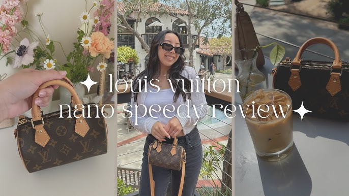 louis vuitton nano speedy! is it worth it?  what fits inside + one month  review 