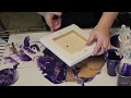 (15) Dip Technique with Purple Acrylic Pour