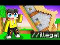 Minecraft Yapı Kapışmasında İLLEGAL MOD İle Arkadaşlarımı Trolledim! 😈