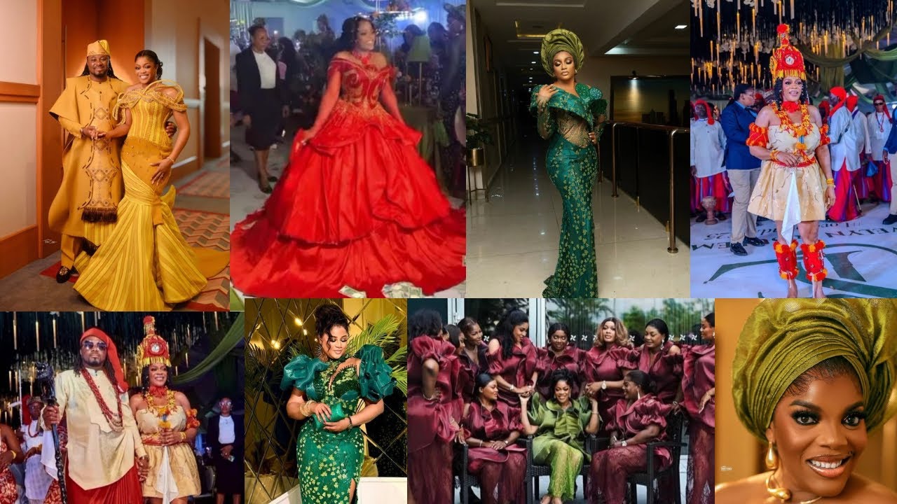 Красочная свадьба Ив Эсин. Нигерийские знаменитости продемонстрировали потрясающие стили в красив...