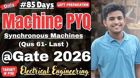 Machine PYQs Gate Electrical Engineering| Synchronous Machine PYQs Gate #gate2026 #gate #electrical 