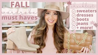 FALL WARDROBE ESSENTIALS GUIDE 🍂 Fall Capsule Wardrobe 2021 | Best Sweaters, Jeans, Shoes + MORE!