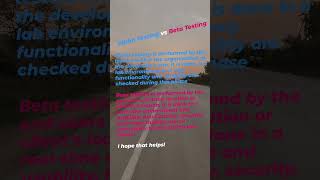 Alpha Testing vs Beta Testing #alpha #beta #testing #software #client