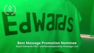 Best Massage Promotion  Nominee - Kiyah Edwards, Usa