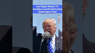 Joe Rogan Reacts To Karoline Leavitt Destroying Washington Post #joeroganexperience #joerogan #jre