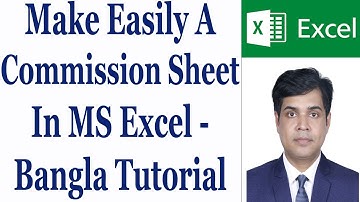 Make Easily A Commission Sheet In MS Excel - Bangla