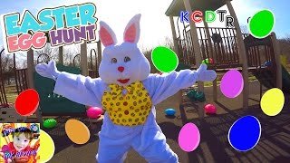 Easter Egg Hunt With The Easter Bunny At The Playground Chuck E Cheese Egg Surprise Toys For Kids