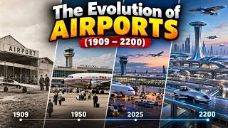 The Evolution of Airports (1909–2200) ✈️ | From Simple Airfields to AI Mega Airports