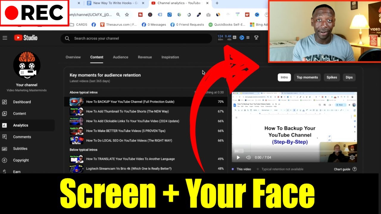 How To SCREEN RECORD And Show Your FACE (Made for YouTubers) - YouTube