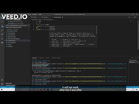 006 Python   if else condition   code indentation