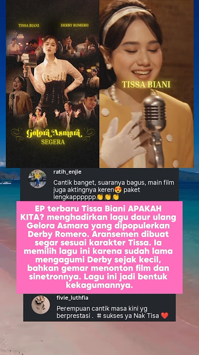 Tissa Biani Nyanyikan Kembali Lagu Gelora Asmara Akui Fans Dengan Derby Romeo Sejak Lama