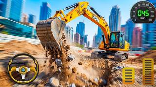 Railroad Builder Simulator 3D - Highway Excavator Construction JCB - Android GamePlay screenshot 4