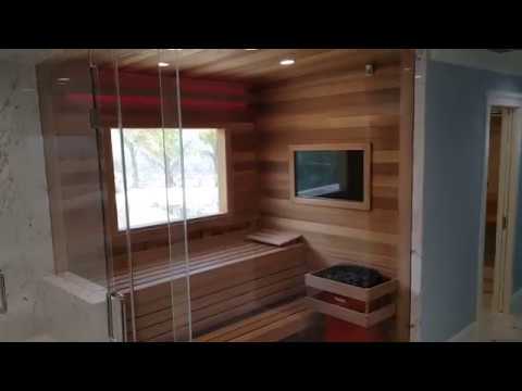 Video: Sauna Interior Decoration: Steam Room And Washing