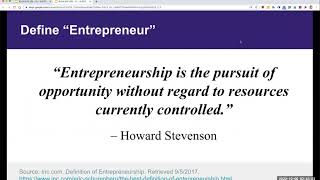 Full Module 01 02 Defining Entrepreneurship Guide