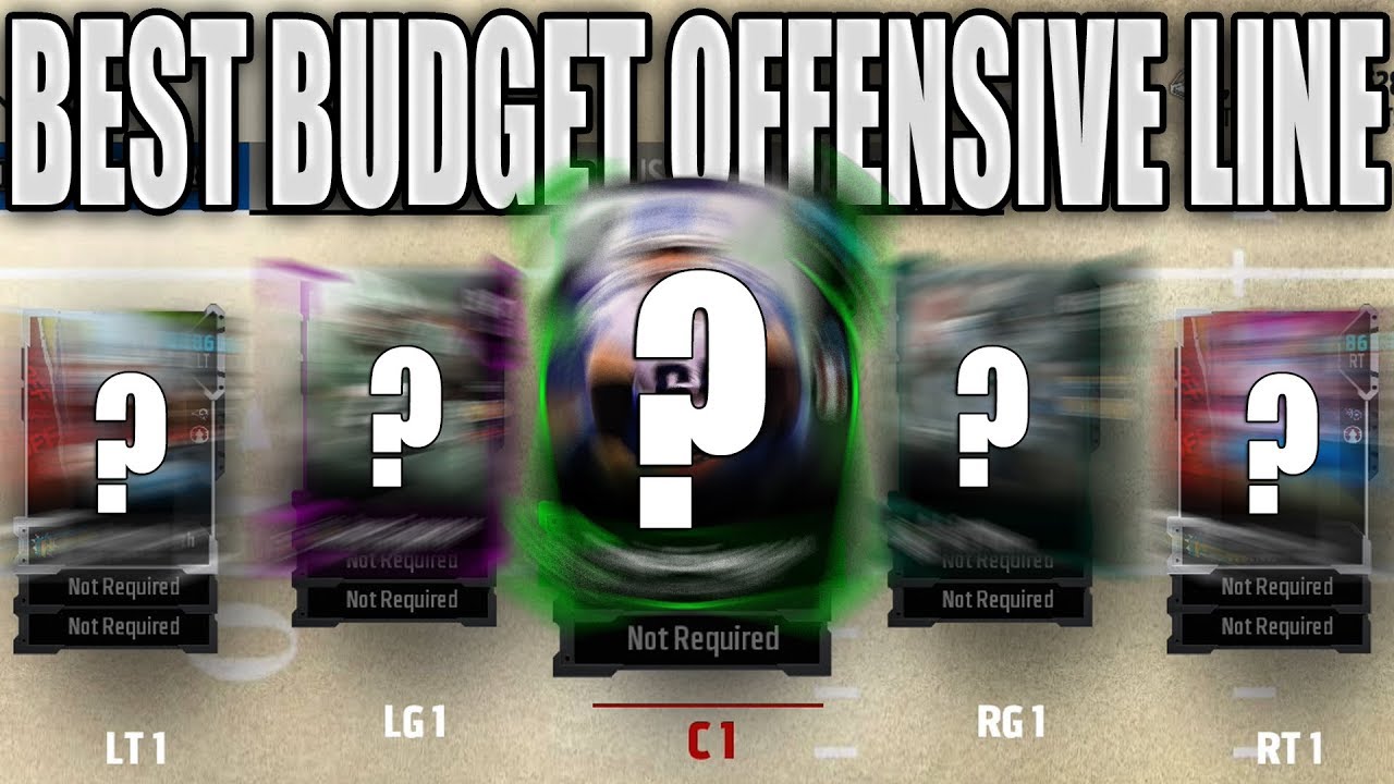 Best Budget Pass Blocking Offensive Line Under 150K?? | Madden 18 Ultimate Team