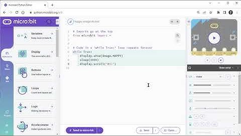 Save & Edit Scripts with micro:bit Python Editor V3