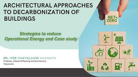 Strategies to reduce Operational Energy and Case study