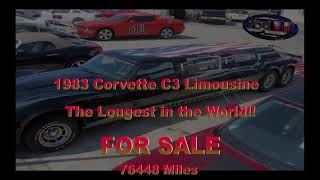 1983 Corvette C3 Limousine The Longest In The World For Sale