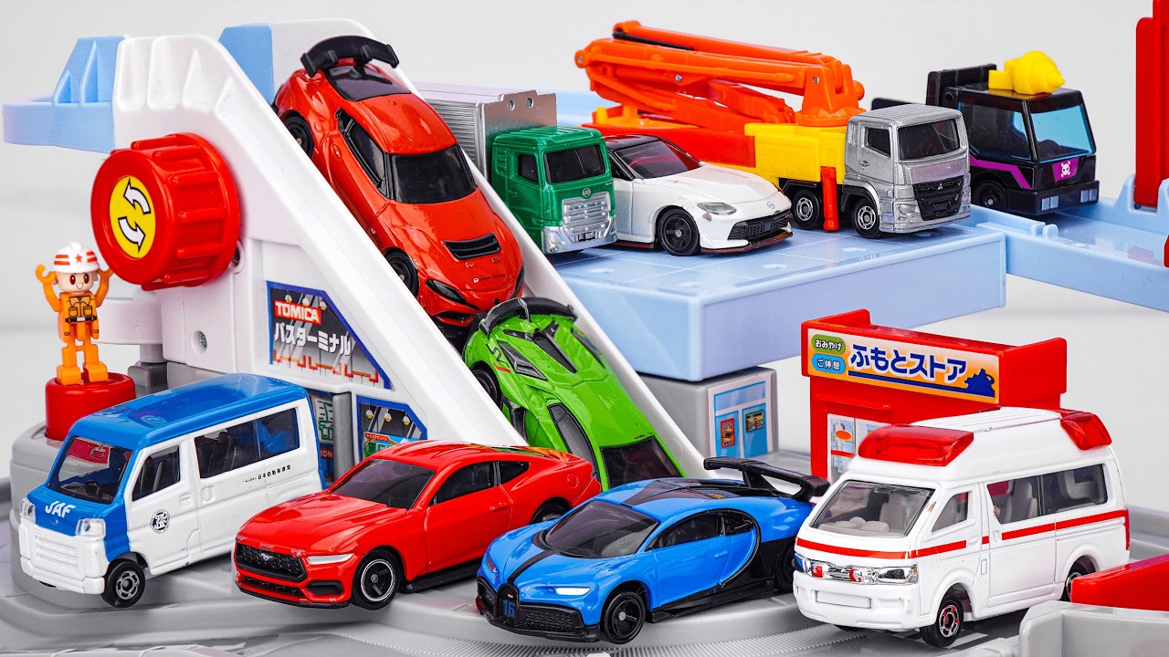 Tomica Mini Cars ☆ Unboxing Review and Running Test With Various Car & Ambulance (No Talking)