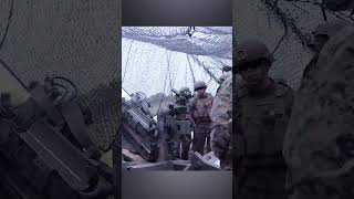 The howitzer strikes a distant target #shorts #military