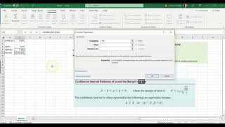Confidence Interval for Single Proportion using Excel Guide