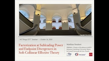 Matthias Neubert | Factorization at Subleading Power and Endpoint Divergences in SCET