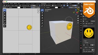 How to easily add images to your objects with texture paint in Blender 3.6